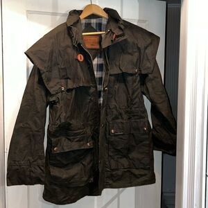 Outback Trading Oilskin coat large short duster coat